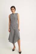 NA-KD Gingham Sleeveless Midi Dress - Checkered