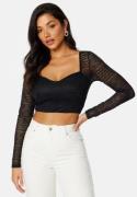 BUBBLEROOM Olina lace bustier top Black S