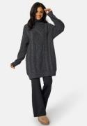 BUBBLEROOM Tracy knitted sweater dress Dark grey M