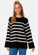 Object Collectors Item Ester LS Knit Top Black Stripes:Sandsh M