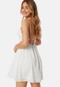 Bubbleroom Occasion Sunny Tie Back Dress White 44