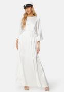 Bubbleroom Occasion Khrista Satin Maxi Dress Offwhite XS