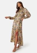 Bubbleroom Occasion Nagini Printed Dress Yellow / Patterned 46
