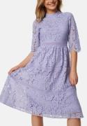 Happy Holly High Neck Lace Dress Light lavender 40