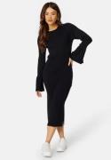 BUBBLEROOM Stella Knitted Viscose Dress Black XL