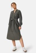 BUBBLEROOM Shaima Cargo Shirt Dress Khaki green M