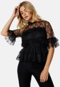 BUBBLEROOM Smilla Lace Blouse Black 42