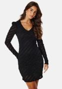 ONLY Rie L/S V-Neck Dress Black S