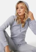 Juicy Couture Robertson Classic Velour Hoodie Silver Marl M