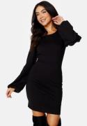 BUBBLEROOM Balloon Sleeve Short Dress Black 3XL