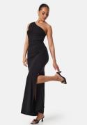 BUBBLEROOM One Shoulder Maxi Dress Black XL