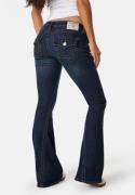 True Religion Joey Low Rise Flare Muddy Waters 30