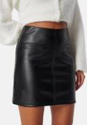 BUBBLEROOM Short PU Skirt Black S