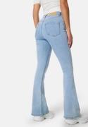 BUBBLEROOM Tove High Waist Flared Superstretch Bleached denim 38