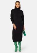 VILA Rill Roll Neck L/S Midi Dress Black M