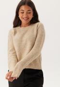 Pieces Ellen LS O-Neck Knit White Pepper S