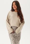 VILA Vicassie O-neck L/S KNIT TOP K Natural Melange M