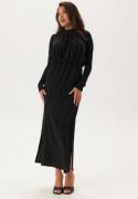 YAS Yasyen Ls Long Dress Black Detail:black Lurex S