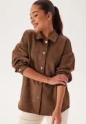 VILA Vifaddy L/S SHIRT SHIRT SHIRT  Fondue Fudge 36