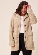 Happy Holly High Neck Bouclé Jacket Nougat 40/42