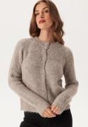 ONLY Onlmaggie Life Ls O-neck Cardi Malt Ball/Melange L