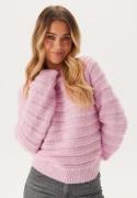 Pieces Pcjayda Ls O-neck Knit Pink Lavender L