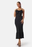 BUBBLEROOM Bow Strap Midi Dress Black XL