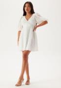 Bubbleroom Occasion 3D Puff Sleeve Dress White XL