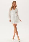 Bubbleroom Occasion Frill Balloon Sleeve Dress White M