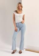 BUBBLEROOM High Flare Superstretch Jeans Bleached denim 42