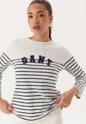 GANT Reg Breton Boat Neck T-shirt Evening Blue XS