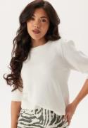 VILA Viril 2/4 SLEEVE O-NECK KNIT T White Alyssum XS