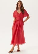 FOREVER NEW Francine V Neck Midi Dress Red 38(UK10)