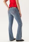 True Religion Becca Mid Rise Boot Cut Big T Crushed Lily 25