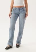 True Religion Sarah Low Rise Straight Light Wash 32