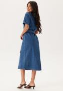 ONLY Onllana Ss Long Dress Dnm Medium Blue Denim XS