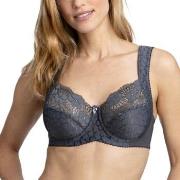 Miss Mary Jacquard And Lace Underwire Bra BH Mørkgrå  B 90 Dame