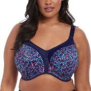 Elomi BH Energise Underwire Sport Support Bra Marine mønster E 85 Dame