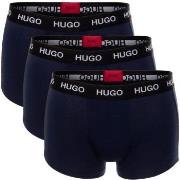 HUGO 3P Triplet Trunk Marine bomull Large Herre