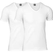 JBS 2P Organic Cotton V-Neck T-shirt Hvit økologisk bomull XX-Large He...