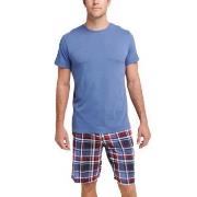 Jockey Night And Day Pyjama Short Sleeve Marine/Rød Small Herre