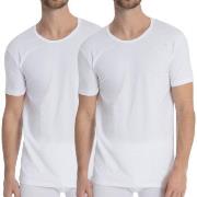 Calida 2P Natural Benefit T-shirt Hvit bomull Large Herre
