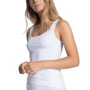 Calida Natural Comfort Tank Top Rounded Neck Hvit bomull X-Small Dame