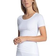 Calida Natural Comfort T-shirt Hvit bomull Large Dame