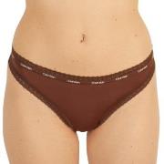 Calvin Klein Truser Bottoms Up Refresh Thong Mørkbrun  polyamid Medium...