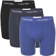 Calvin Klein 3P Cotton Stretch Boxer Brief Blå bomull X-Large Herre
