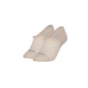 Calvin Klein Strømper 2P Libby Diamond No Show Sock Beige Strl 37/41 D...