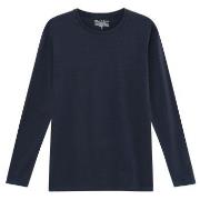 Bread and Boxers Long Sleeve Crew Neck Marine økologisk bomull Medium ...