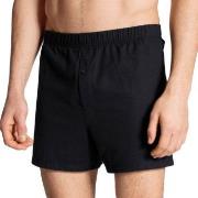 Calida Cotton Code Boxer Shorts With Fly Svart bomull Small Herre