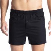 Calida Cotton Code Boxer Shorts With Fly Svart bomull X-Large Herre
